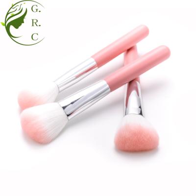 중국 Smudge brush quality hot sale hair makeup cosmetics pink kabuki powder blush brush 판매용