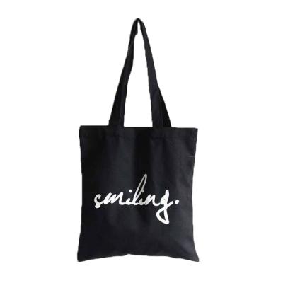 China Custom Printed Eco Canvas Recycled Canvas Tote Bag With Logo Cotton Tote Shoulder Bag Shopping Bags for sale