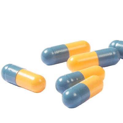 China Suitable for vegans and vegetarians Healsee Blue HPMC yellow empty capsules for vitamins for sale