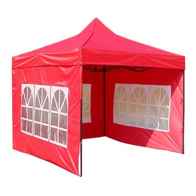 China UV Resistance Hot Sale OEM Custom 3X3M Heavy Duty Folding Canvas Tent With Transparent Side Walls for sale