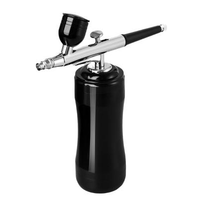 China Nail Art Salon +home Factory Direct Selling Premium Black/Flame-Red High Cost Performance Nail Airbrush 550mah for sale