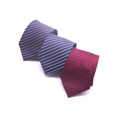 China Hot Selling Unique Design Business Custom Tie Stripe Logo Business Handsome Tie Tie for sale