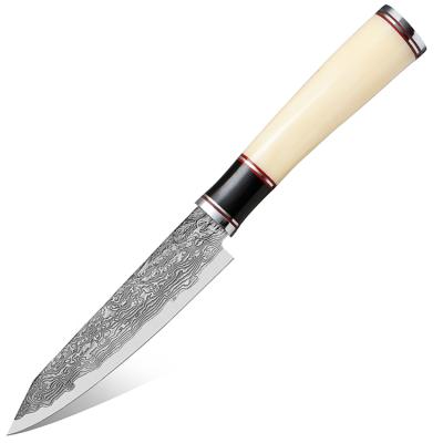 China Sustainable 5.2 Inch Handmade Damascus Utility Kitchen Knife for sale