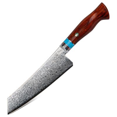 China Viable Professional Chef Knife 67 Layer Damascus Steel 6.7 Inch Kitchen Kiritsuke Knife for sale