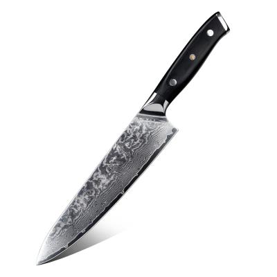 China Factory Price Viable Chef's Knife Damascus Steel Meat Knife Group of Ten Handle for sale