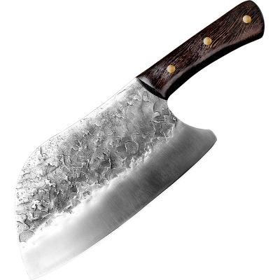 China Viable Professional Handmade Forged Stainless Steel Kitchen Knife Cleaver Knife Meat Chinese Knife for sale