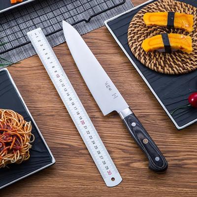 China Sustainable Custom German Stainless Steel Chef Knife Kitchen Tool Blindfold Japanese Chef's Knife for sale