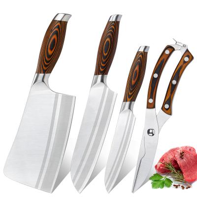 China Kitchen Sustainable 4 Piece Cleaver Knife Set 7