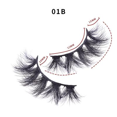 China Faux Mink Eyelash Ready To Ship High Quality Customer Made Double Density Loop Eyelashes 18mm D Loop Fluffy Mink Lash Strip False Eyelash for sale