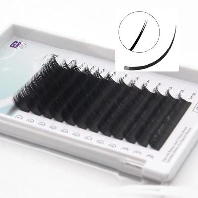 China 0.15 Mm Two Tips Natural Korean Handmade Soft Ellipse Slotted Cashmere Eyelash Extension Flat Eyelash Extension Tips for sale