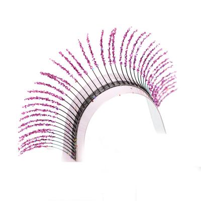 China Natural Person Lashes Fancy Diamond Shiny Eye Lashes For Makeup 12 Rows Mix Colorful Fashion Glitter Eyelash Extensions for sale