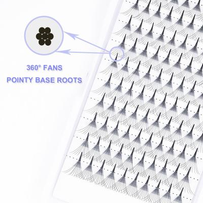 China Natural Premade Fans Russian Volume 5D/6D/7D/8D/9D/10D Long Curl Stem CC/dd Pre Made Fans Silk Soft Eyelashes Extension Individual Wick for sale