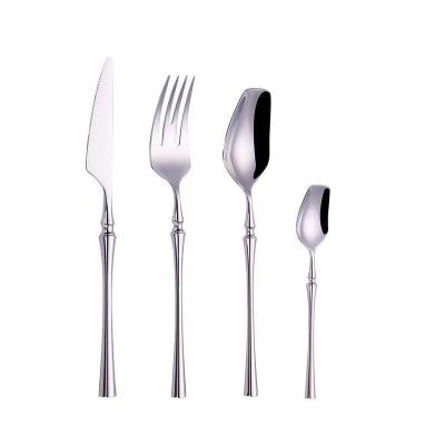 China 2021 Viable Hot Selling Classic Flatware Matte Polish Wedding Party Stainless Steel Cutlery Set For Banquet for sale