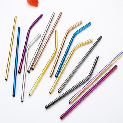 China Wholesale Reusable Stainless Steel Viable Drinking Straw With Customized Logo for sale