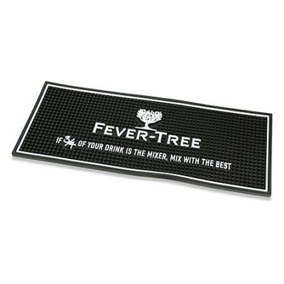 China Bar Rail Mats Logo Counter Mats Soft PVC Disposable Beer Drip Mat for sale