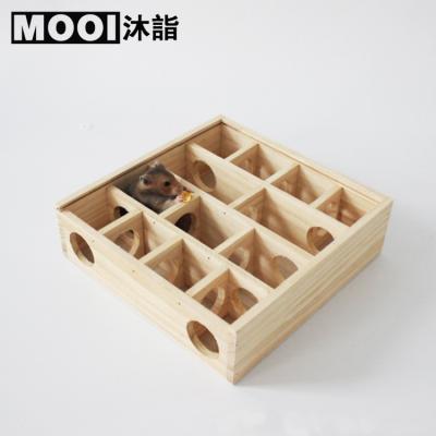 China Viable Hamster Maze Toy Seesaw Wooden Toy Molar Wooden Toy Supplies for sale