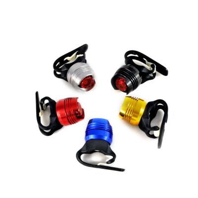 China Aluminum Alloy + Electronic Components + New LED Waterproof Silicon Bike Bicycle Cycling Front Rear Tail Helmet Red Flash Lights Warning Lamp Safety Recycling Warning Light for sale