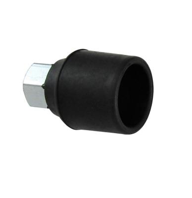 China Steel+rubber plug with outlet spout 1/8