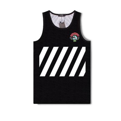 China Anti Shrink Custom Digital Printing Gym Singlet Mens Running Tank Top Singlet for sale