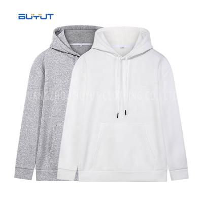 China Dropship Winter Adults Sublimation Hoodie Unisex Viable White Polyester Soft Fleece Sweatshirts for sale