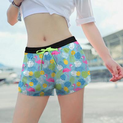 China Breathable China Factory Cheap Price Printed Beach Short Pants Swimming Swimsuit For Women for sale