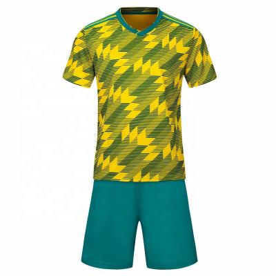 China Best Quality Sublimation Football Shirt Soccer Jersey Uniform Sets for sale