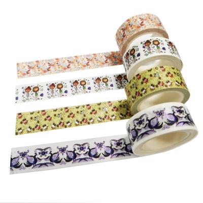 China Waterproof Colorful Decorative Masking Washi Tape Custom Printed Diy Washi Tape With Logo for sale