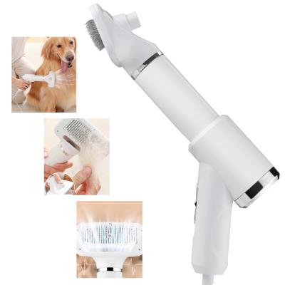 China New Design Sustainable 300w Ergonomic 2 in 1 Electric Pet Brush Dryer 3 Speed ​​Cat Dog Hair Blowing Comb Pet Grooming Dryer for sale