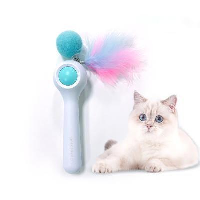 China Hot Sustainable Products Pet Cat Teasing Stick Multifunctional Educational Interactive Toys for sale