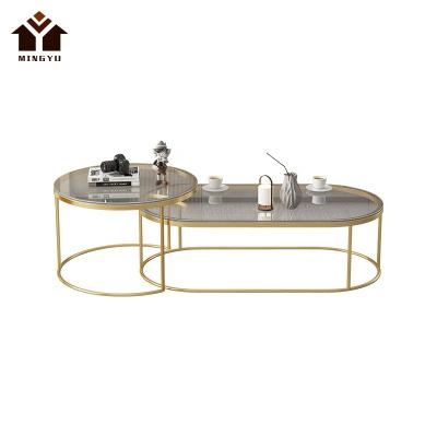 China Coffee End Table Special Offer Living Room Snack Table Factory Price Modern European Black Glass Center Tables for sale