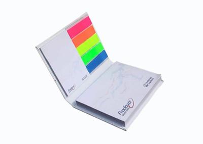 China Hardcover Post Its Notes with Custom Self-adhesive Sticky Notes and Colorful Strips for sale