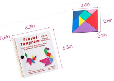 China Colorful EVA Game Puzzle Shapes Magnetic Tangram Road Trip for sale