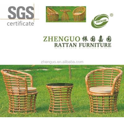 China Beautiful Strength Modern Design Cupular Gold Garden Tea Rattan Chair for sale