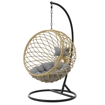 China New Style Sale Super Comfortable Hot Simple Fashion Rattan Hanging Chair Garden Furniture Swing Basket Outdoor Chair for sale