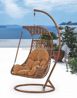 China Hot Sale High Quality Waterproof Resistance Garden Rattan Hanging Egg Chair Outdoor Furniture for sale