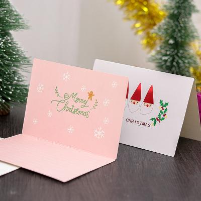 China Greeting Set Bulk Stock Premium Cheap Merry Christmas Greeting Card Blank Paper Luxury Custom Printing for sale