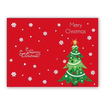 China Greeting Gift Merry Christmas Cheap Greeting Hang Paper Card Printing Greeting Cards In Stock Wholesale Bulk for sale