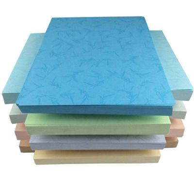 China Free Sample Moisture Proof 150 230g A4 Embossed Color Bristol Board Leather Grain Board In Sheets For Folder Used for sale