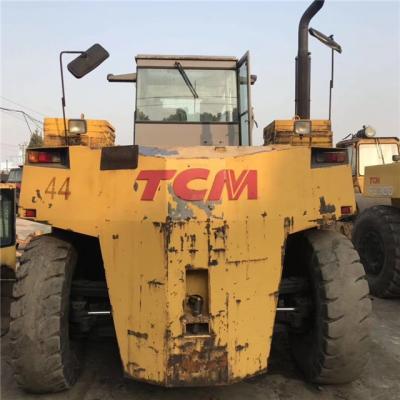 China Construction machinery used TCM diesel forklift 25TON fd250 high steps heavy duty diesel forklift for sale