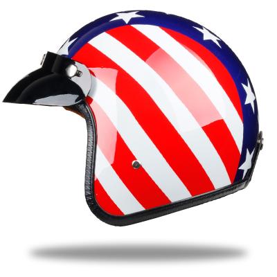 China Wholesale Motorcycle Helmet Open Face 3/4 Open Face Off Road Racing Safety Helmet Vintage Face Helmet Manufacturer for sale