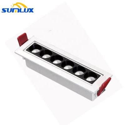 China New Modern Launched 10W 20W 30W Recessed Linear Grill Light 1x4ft Linear Light Fixture Led Linear Light For MeetingRoom for sale