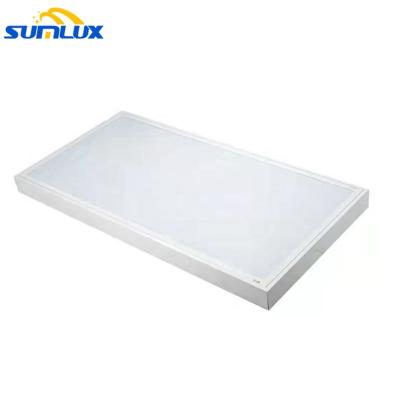 China Modern energy saving 1x8w 2x10w light fixture 600x300mm ceiling classic surface mounted T5 troffer light with milk diffuser for sale