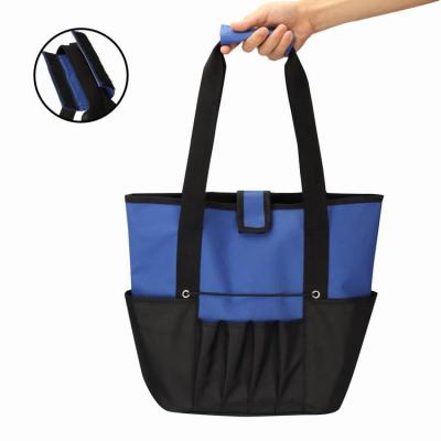 China Tools Holding Logo Garden Tool Storage Tote Custom Organizer Nylon Tool Tote Bag for sale