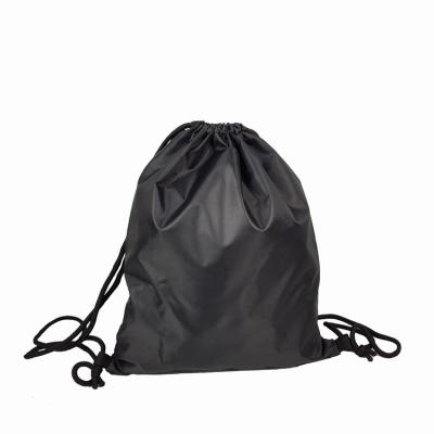 China New design polyester clear sport recyclable drawstring bag / transparent hand string bag for sale