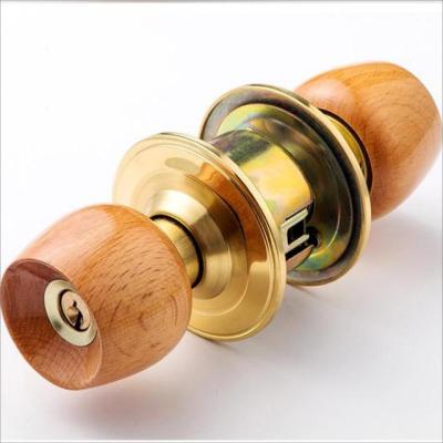 China Bedroom and bathroom(Wooden doors) South american door handle lock 587 stainless steel Knob ball door lock for sale