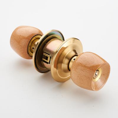 China Bedroom and bathroom(Wooden doors) Bathroom Entrance door handle lock ET  Tubular cylindrical  knob door lock for sale