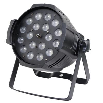 China Warehouse 18x18W 6in1 aluminum rgbwauv led par with zoom led stage light for sale