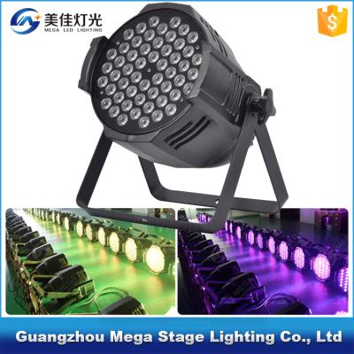 China dmx lighting 54led 3w rgbw LEDPAR MJ-3001-354 for sale