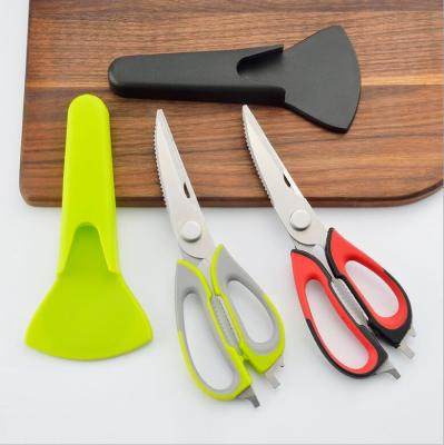 China Sustainable stainless steel kitchen scissors for sale