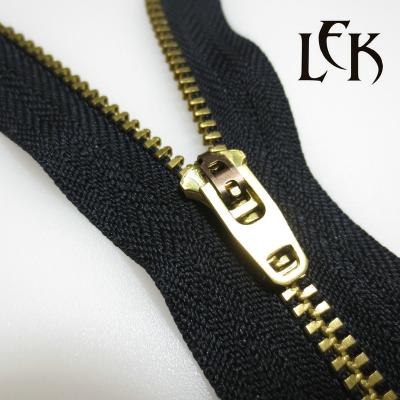 China Yg high quality end zipper end metal supplier 3 auto lock half metal zipper customization support wholesale for sale